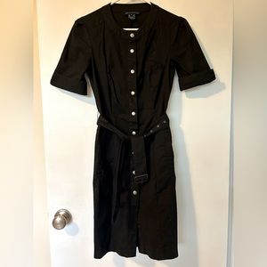 French Connection size 4 black shirt dress